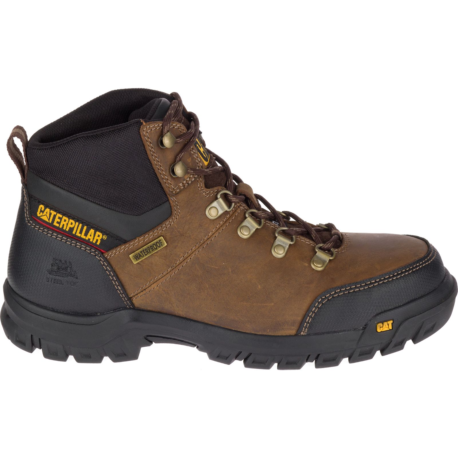 Men's Caterpillar Framework S3 Wr Hro Sra Steel Toe Work Boots Brown Ireland VJRA08514